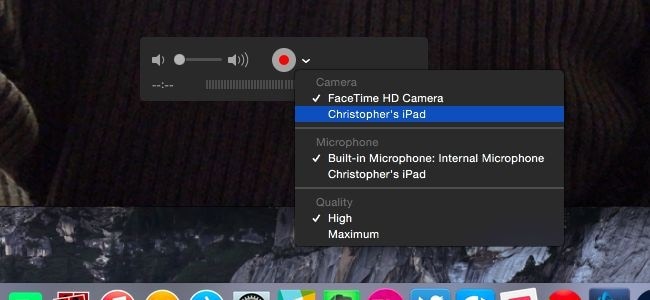 nejlepší záznamník obrazovky pro iPad - Quicktime