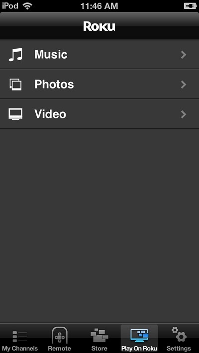 iPhoneをRokuでテレビにミラーリング