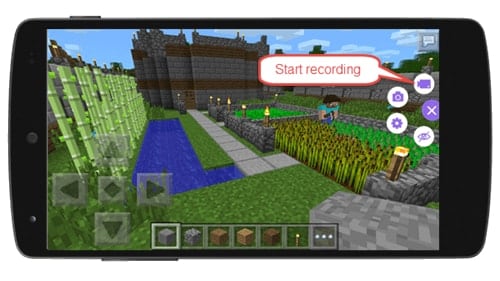 optag Minecraft Pocket Edition på Android