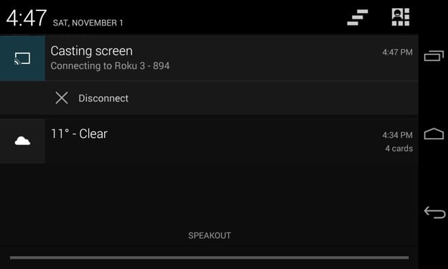 spiegel Android-scherm draadloos