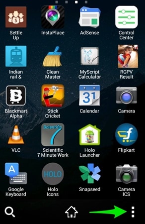 Verstecke Apps mit Go Launcher