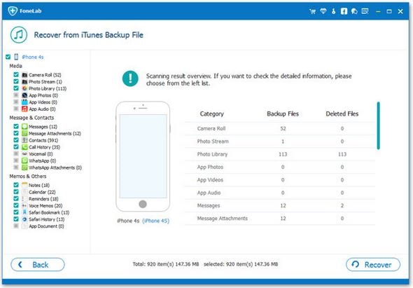 Aiseesoft Fonelab iPhone 백업 소프트웨어