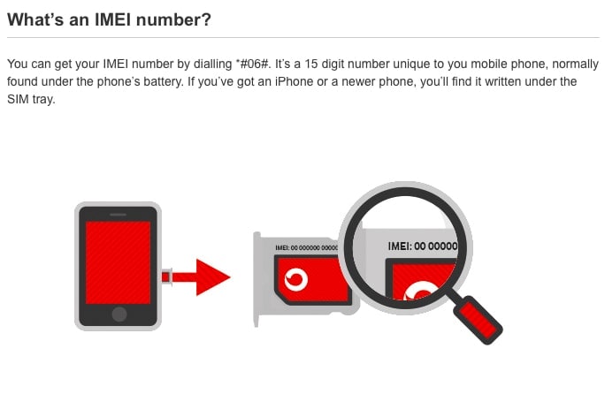 Vodafone을 통한 Vodafone 잠금 해제 전화