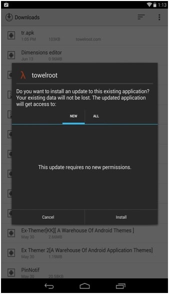 root nexus 7 towelroottal