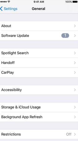 Mettre à jour le logiciel iPhone