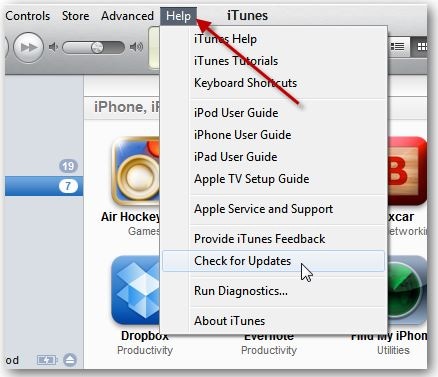 、iTunesを更新