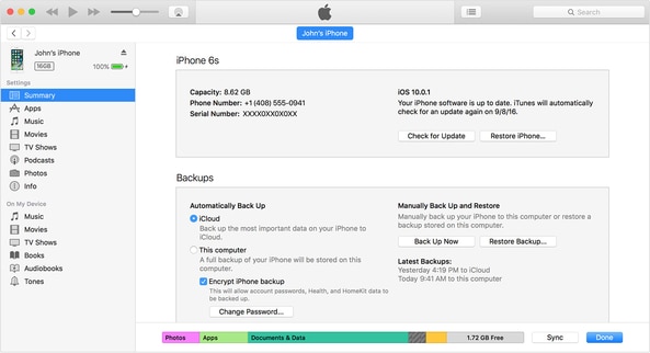 Restaurar o iTunes