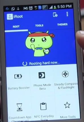 root zte az iroot-tal – fejezze be a folyamatot