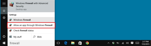 AirPlay接続の問題を修正するためにWindowsファイアウォールをオフにする