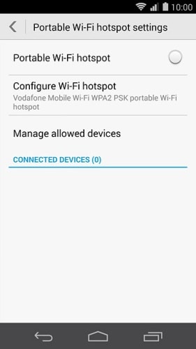 قم بتعيين هاتف huawei كنقطة اتصال