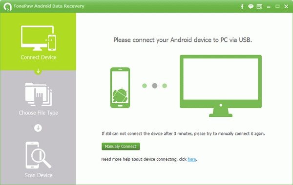 fonepaw استعادة بيانات الروبوت