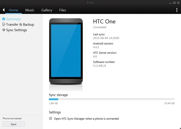 将照片从 htc 传输到 pc