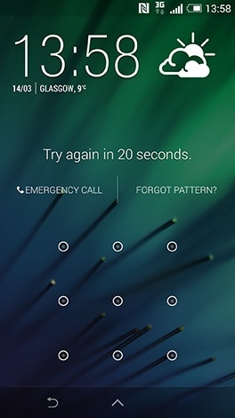 删除 HTC 锁屏