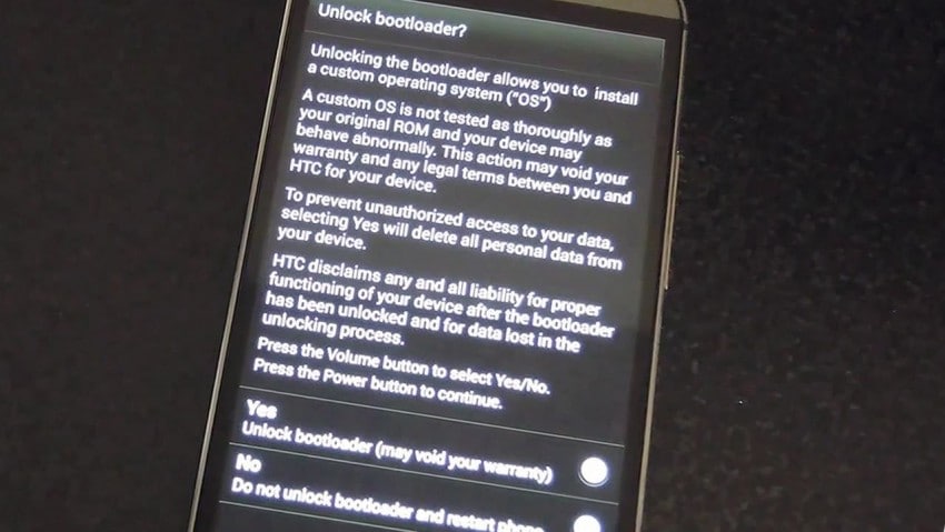 htc odemknout bootloader