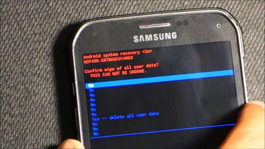 harde reset android