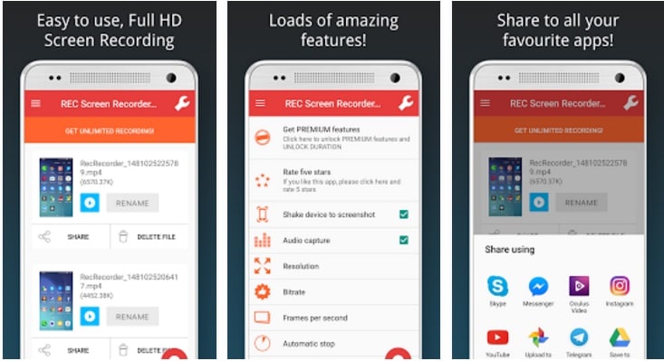 альтернатива записи экрана az - запись экрана без root hd