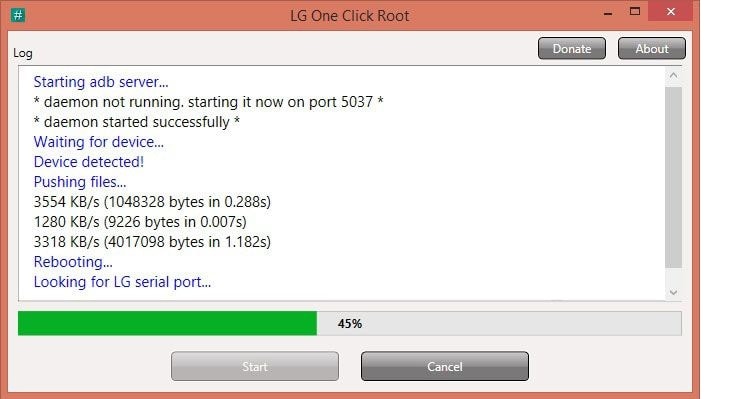 lg 一鍵root - 啟動root