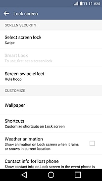 nastavení klepacího kódu na lg g4