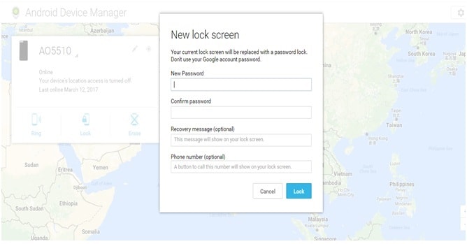 neuen Sperrcode festlegen
