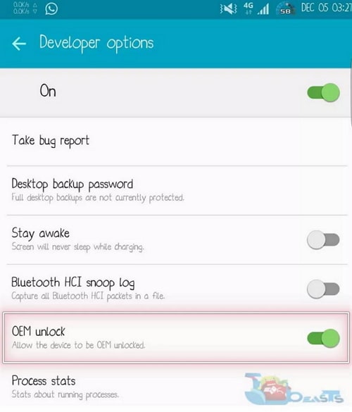root samsung s7 - OEM feloldásának engedélyezése