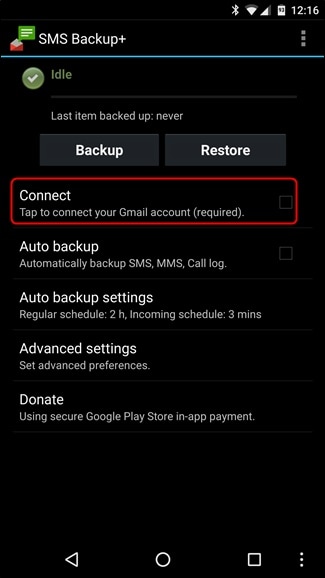 biztonsági mentés android sms - csatlakozzon