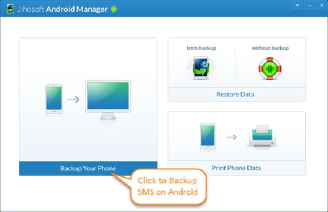 biztonsági mentés android sms - csatlakoztassa a telefont
