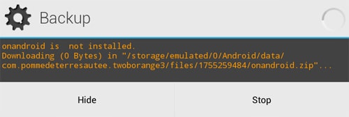 android full backup - sikkerhetskopieringsprosess