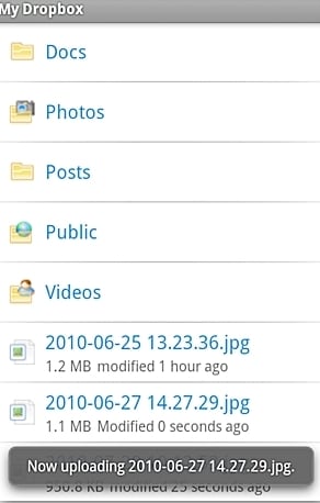 backup da conta samsung - iniciar o upload