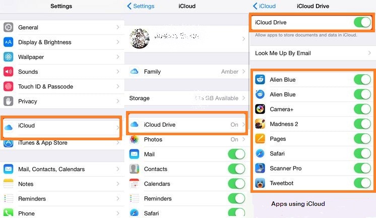 jak opravit, že whatsapp nefunguje na iphone-Enable-or-disable-iCloud-app