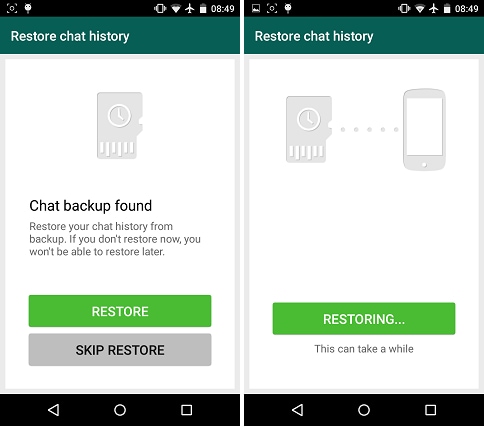 Como transferir o whatsapp para a nova restauração do telefone