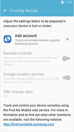 Samsung perdió el teléfono-Ir a Samsung Find My Phone