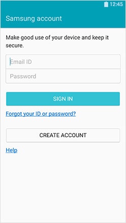 Samsung perdió el teléfono-Samsung Account