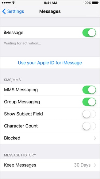 Comment réparer les messages iPhone qui ne se synchronisent pas avec mac-Désactiver iMessages