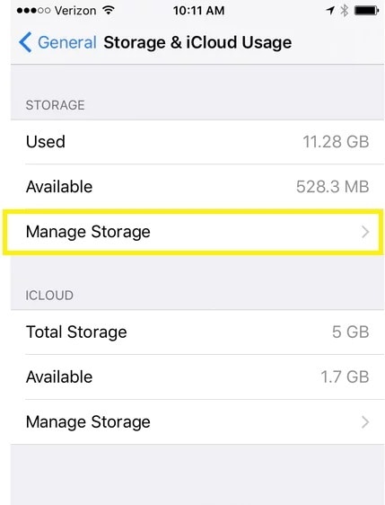 come eliminare le app dalla memoria di gestione dell