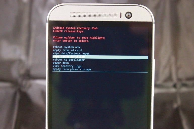 Essuyez partition de cache