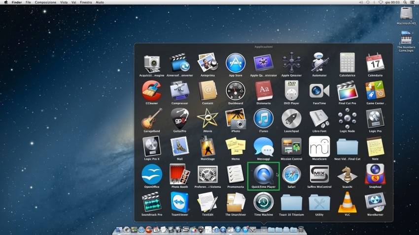 lancer quicktime