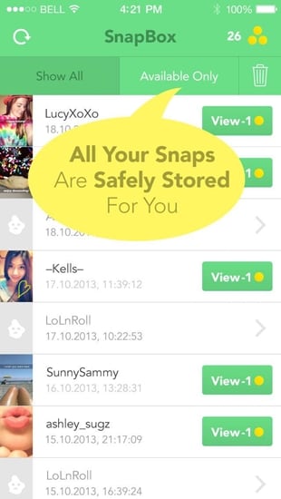 économiseur de photos pour snapchat-snapbox