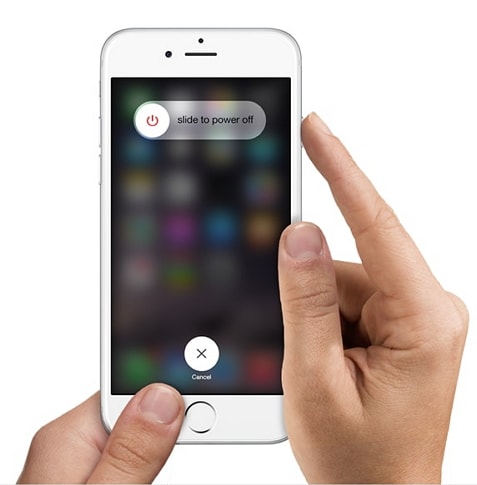 iPhoneの電源を切る