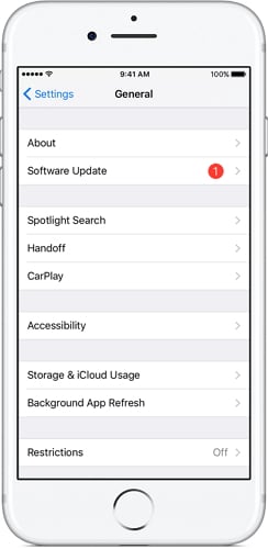 aggiorna ios