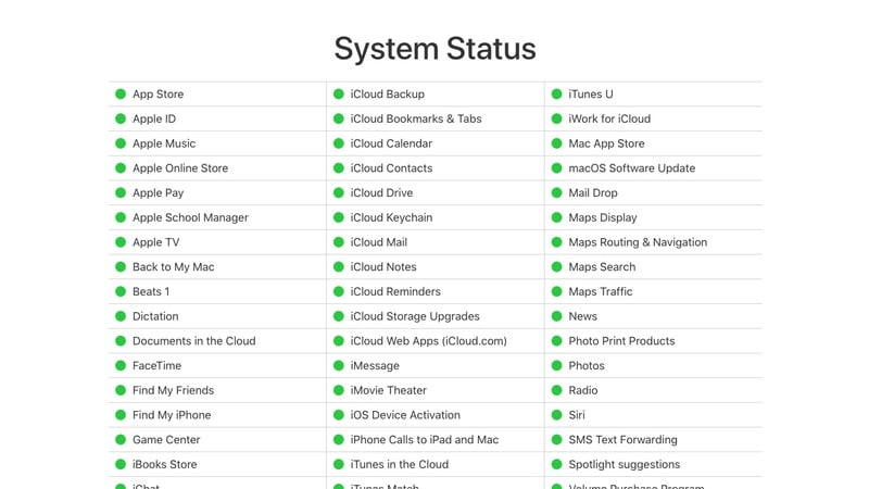app store werkt niet-apple systeemstatus
