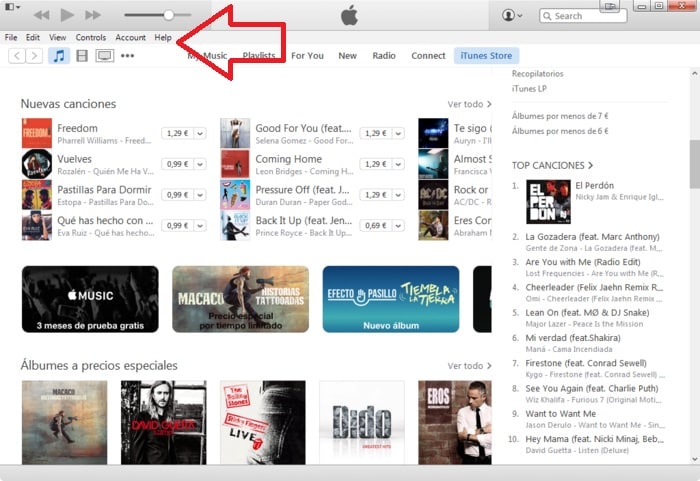 Aiuto iTunes
