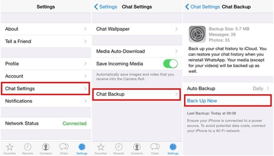 WhatsApp-Fotos vom iPhone auf PC/Mac - Erstellen Sie eine Sicherungskopie auf iCloud