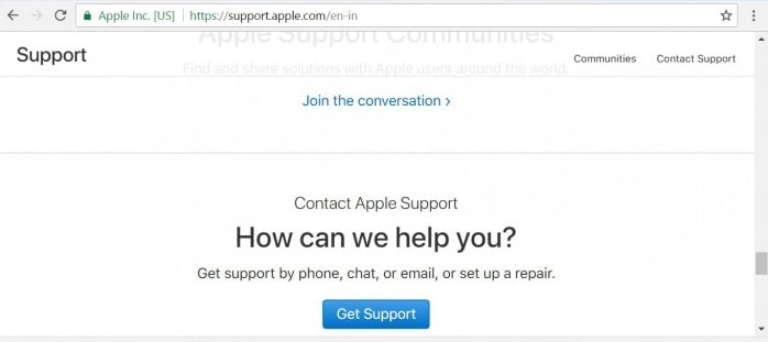 Kontaktujte podporu společnosti Apple