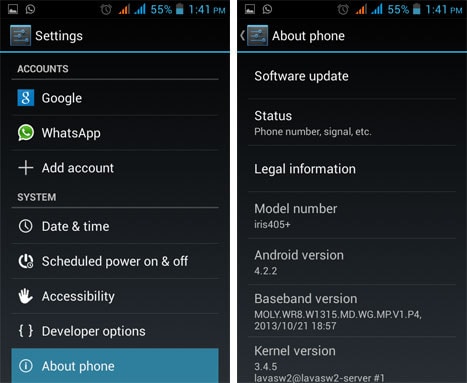résoudre les problèmes de WhatsApp-Appareil non compatible