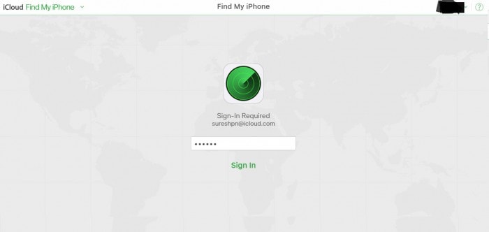 اكتب كلمة مرور iCloud