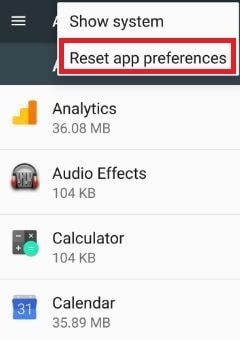 foutcode 504-reset app-voorkeur