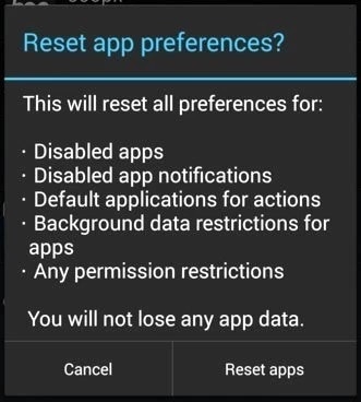 foutcode 504-reset apps