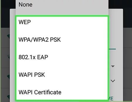 “WPA/WPA2-PSK” öğesini seçin