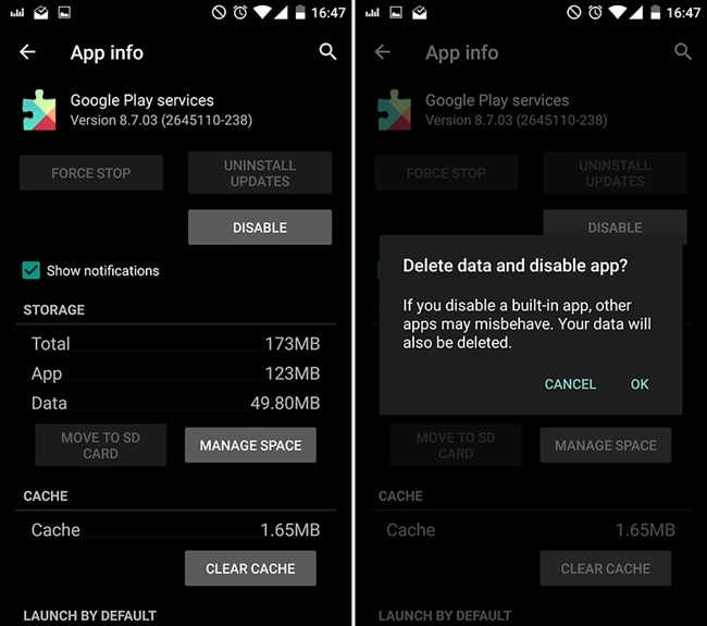 Google Play-Dienste deinstallieren – Google Play-Dienste öffnen