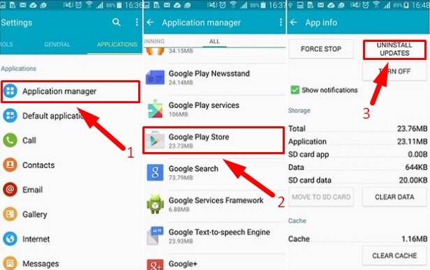 odinstalovat službu Google Play